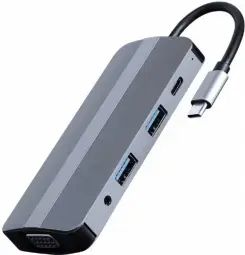Dokstacija Gembird USB Type-C 8-in-1 Silver