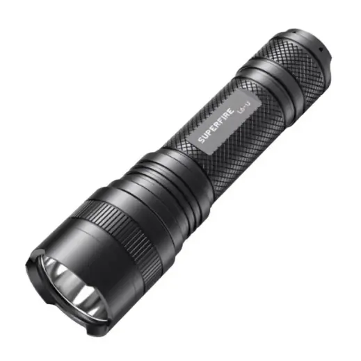 Superfire L6-U flashlight - 1480 lm, 330 m, 5 modes, 20W, USB-C