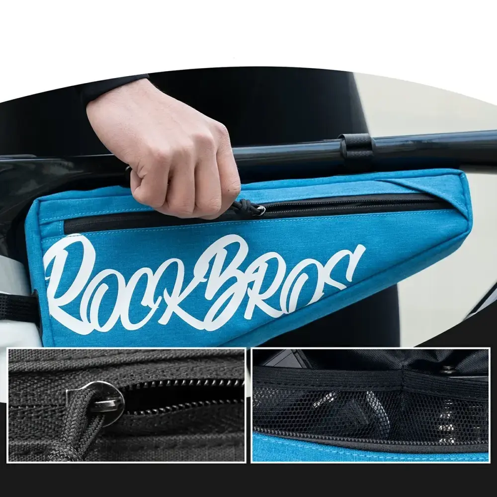 Torba rowerowa Rockbros G008 Flash Journey na ramę trójkątna XL 1,9 l - niebieska