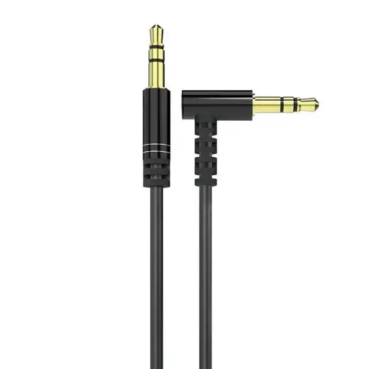 Dudao angled cable AUX mini jack 3.5mm 1m cable black (L11 black)
