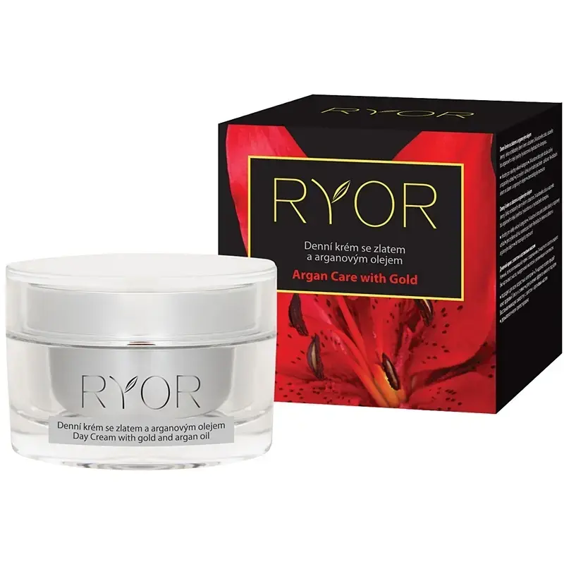 Ryor Argan Day Cream with Gold and Argan Oil - 50ml