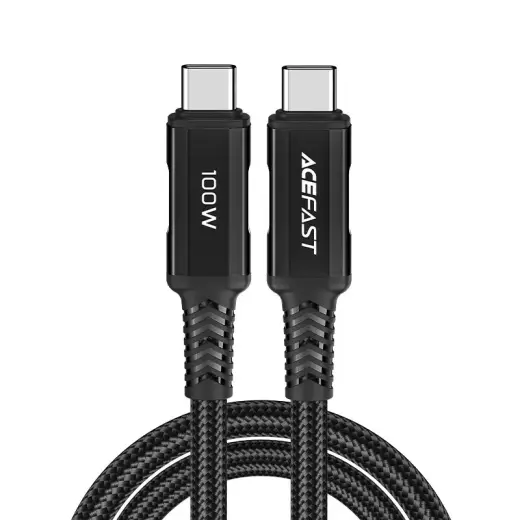 Acefast cable USB Type C - USB Type C 2m, 100W (20V | 5A) black (C4-03 Black)