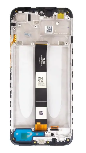 LCD Display + Touch Unit + Front Cover for Xiaomi Redmi 9A/9C/9AT Black (Service Pack)