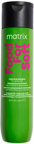 Matrix Food for Soft Hydrating Shampoo with Avocado Oil and Hyaluronic Acid, for Dry Hair 300Ml in Clear
