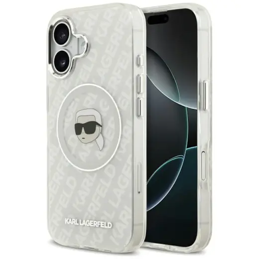 Etui Karl Lagerfeld IML Karl Head Logo    MagSafe do iPhone 17 szary