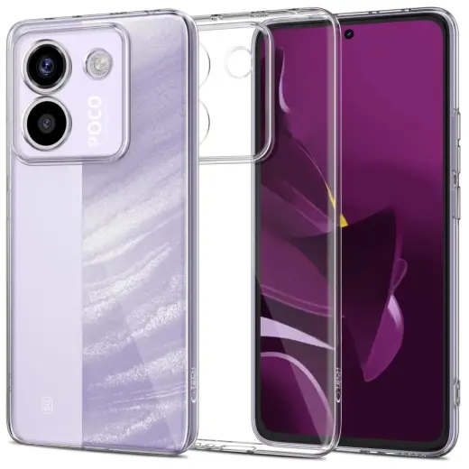 Tech-Protect FlexAir Phone Case for Xiaomi Poco M7 Pro 5G transparent