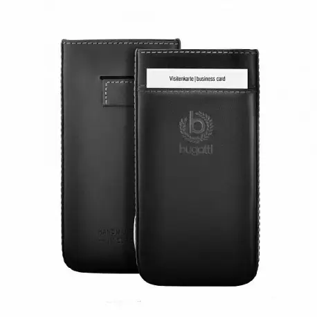 Bugatti PurePremium universal leather case for devices Apple iPhone 6 | 6S black