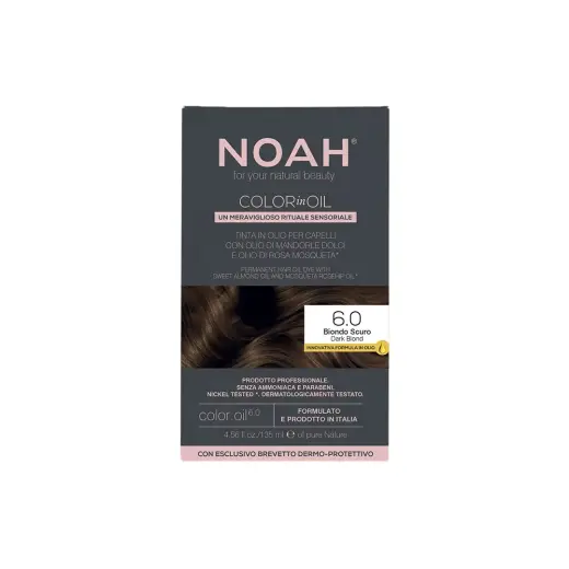 Noah, Color In Oil, Permanent Hair Colouring Oil, Colouring, 6.0 Dark Blond, 135 ml
