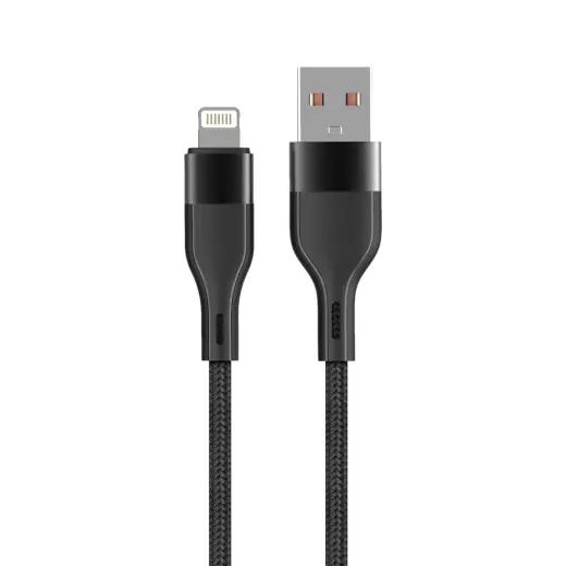 Maxlife MXUC-07 datu pārraides un uzlādes vads | USB-A uz Lightning | 12W | 1m | melns