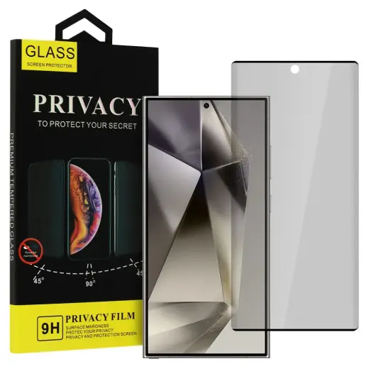 Защитное стекло Privacy Glass для Galaxy S24 Ultra (эффект приватности)
