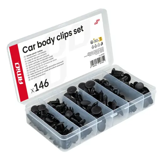 Car body clips set 146 pcs. AMIO-04735