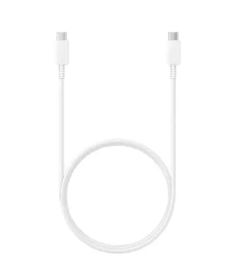 Samsung EP-DW767JWE datu pārsūtīšanas un uzlādes kabelis | USB-C uz USB-C | 15W | 1,8m | balts (OEM)