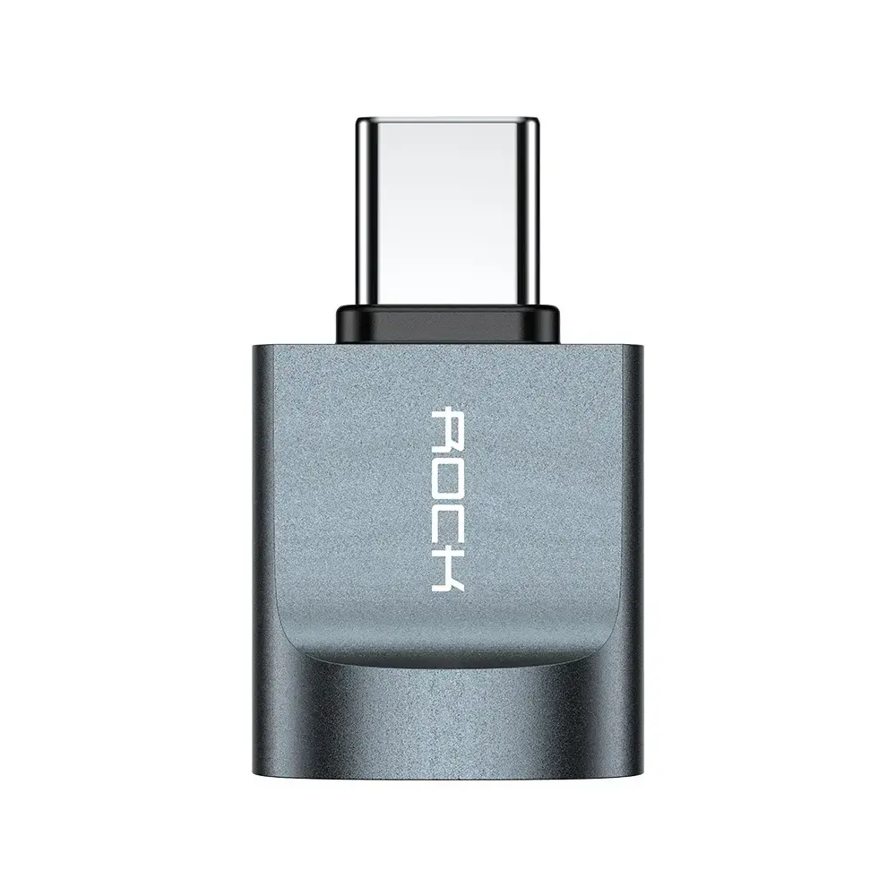 Rock Adapter CA03 - USB (female) to Type C (male) - dark grey
