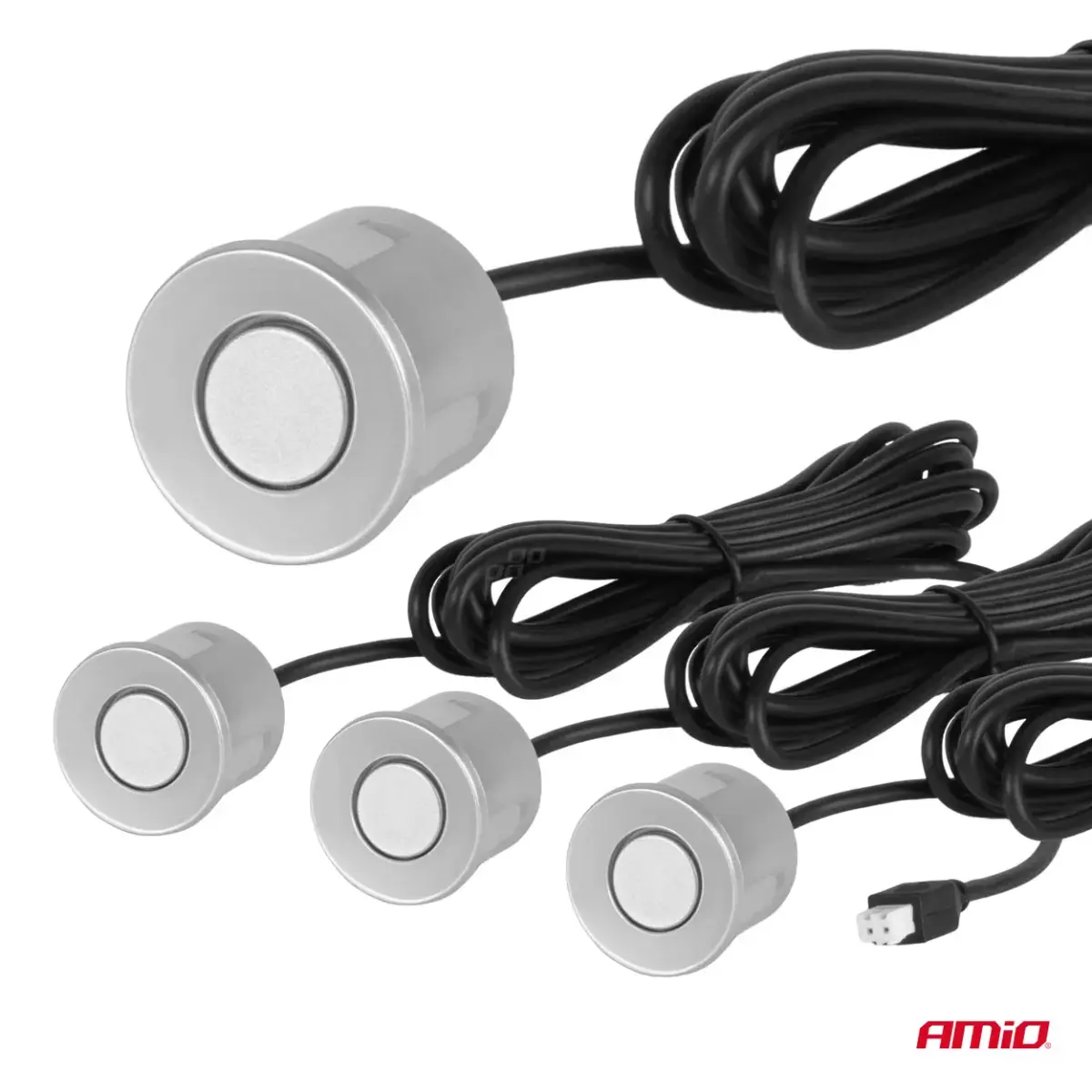 Parking assistant system LED-GRAF 3D 4 sensor silver