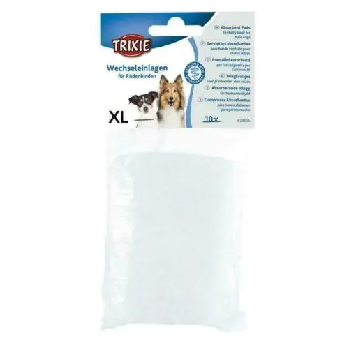 Biksīšu ieliktnīši suņiem - Trixie Pads for belly band for male dogs, XL, 10 gab.