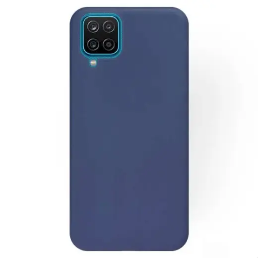 Fusion elegance fibre protect silicone case for Samsung A125 Galaxy A12 blue