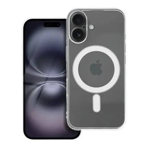 2 mm telefono dėklas su MagSafe palaikymu iPhone 16 skaidrus