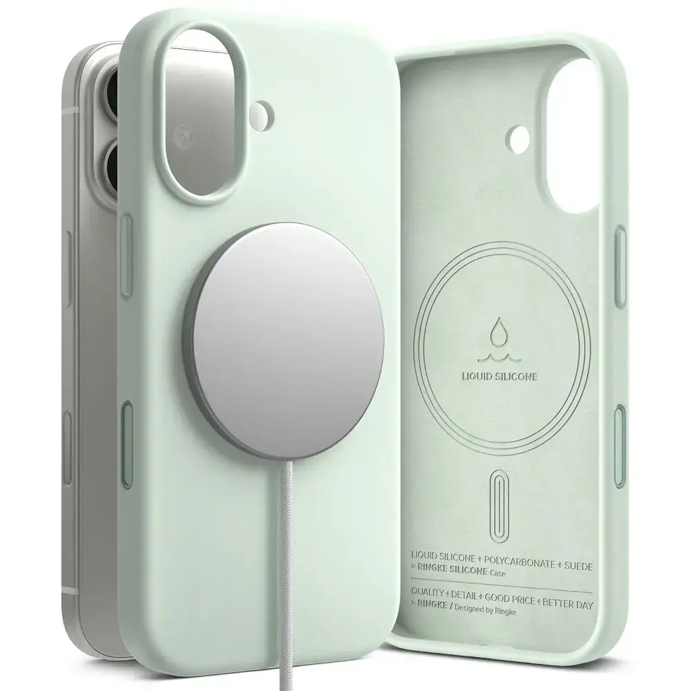 Ringke Silicone Magnetic MagSafe Case for iPhone 17 Pro - Mint