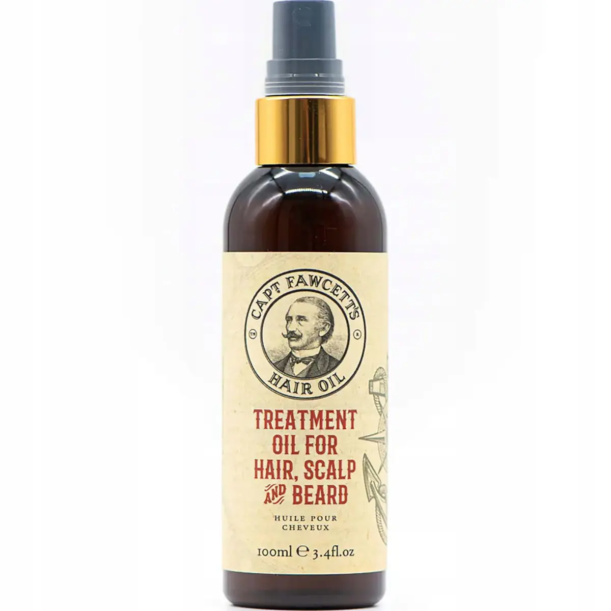 Captain Fawcett Nourishing Oil for Hair, Scalp and Beard 100 Ml