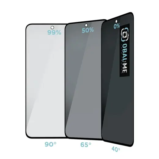 OBAL:ME Privacy tempered glass for phone Samsung Galaxy A55 5G black