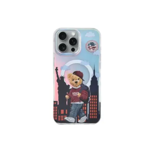 Zuck Bear Darnell maciņš ar MagSafe atbalstu telefonam iPhone 16 Pro Max New York TTT
