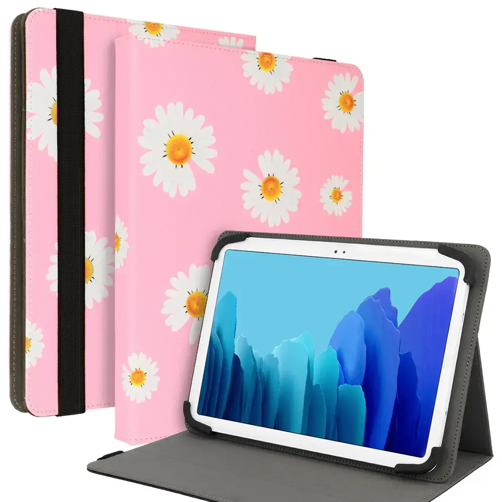 Wonder Canvas Tablet Case 10 inches pink daisies
