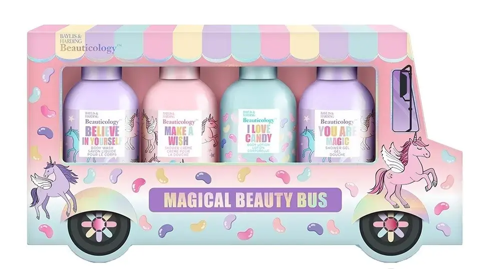 Baylis & Harding Magical Unicorns Set Beauty Bus