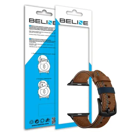 Beline universāla viedpulksteņa siksniņa priekš (22 mm) | mākslīgā āda | brūna