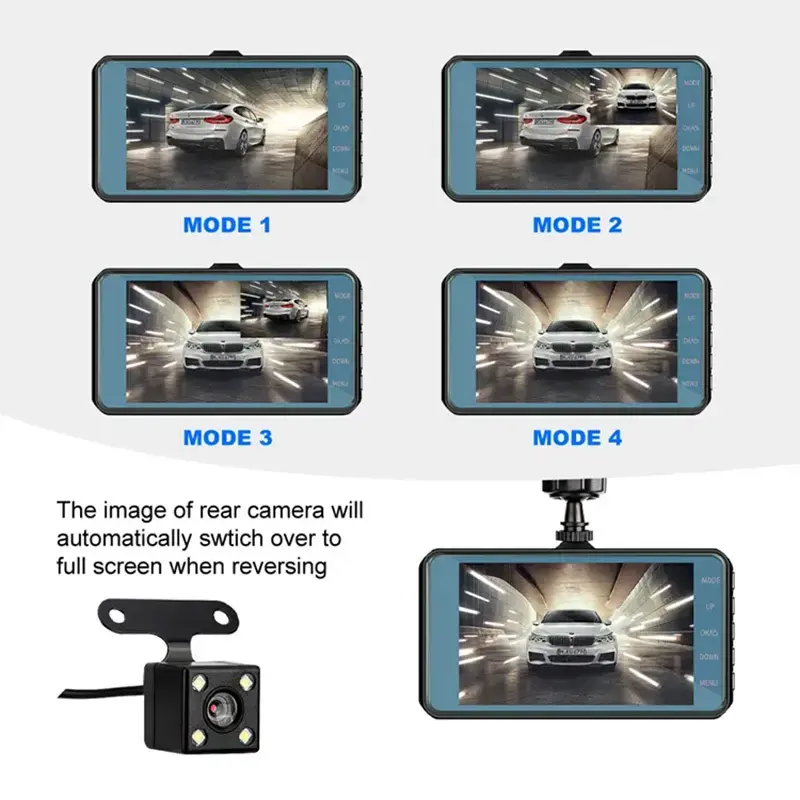 Car Dash Cam DVR-03 4,0 inches + rear camera