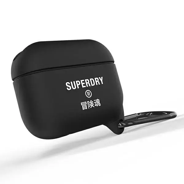 SuperDry telefona maciņš priekš AirPods Pro melns