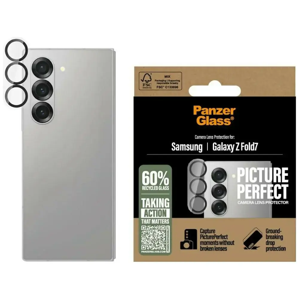 Tempered glass for camera lens PanzerGlass PicturePerfect for Samsung Galaxy Z Fold7