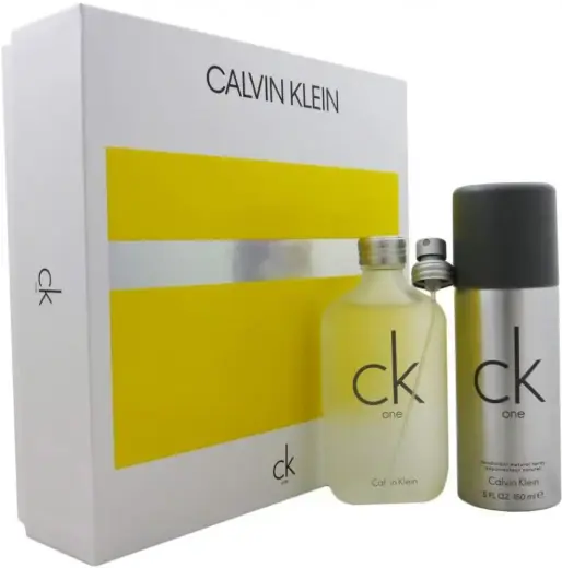 Set Calvin Klein: CK One, Eau De Toilette, Unisex, 100 ml + CK One, Deodorant Spray, Unisex, 150 ml