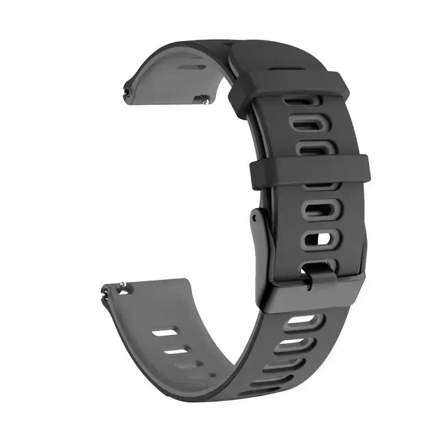 Universal silicone loop 22mm design 3 black