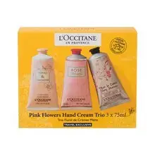 Pink Flowers Hand Cream Trio Set