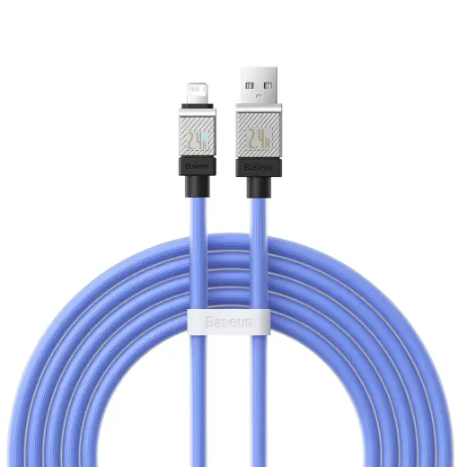 Baseus kabelis CoolPlay USB - Lightning 2m 2,4A zils