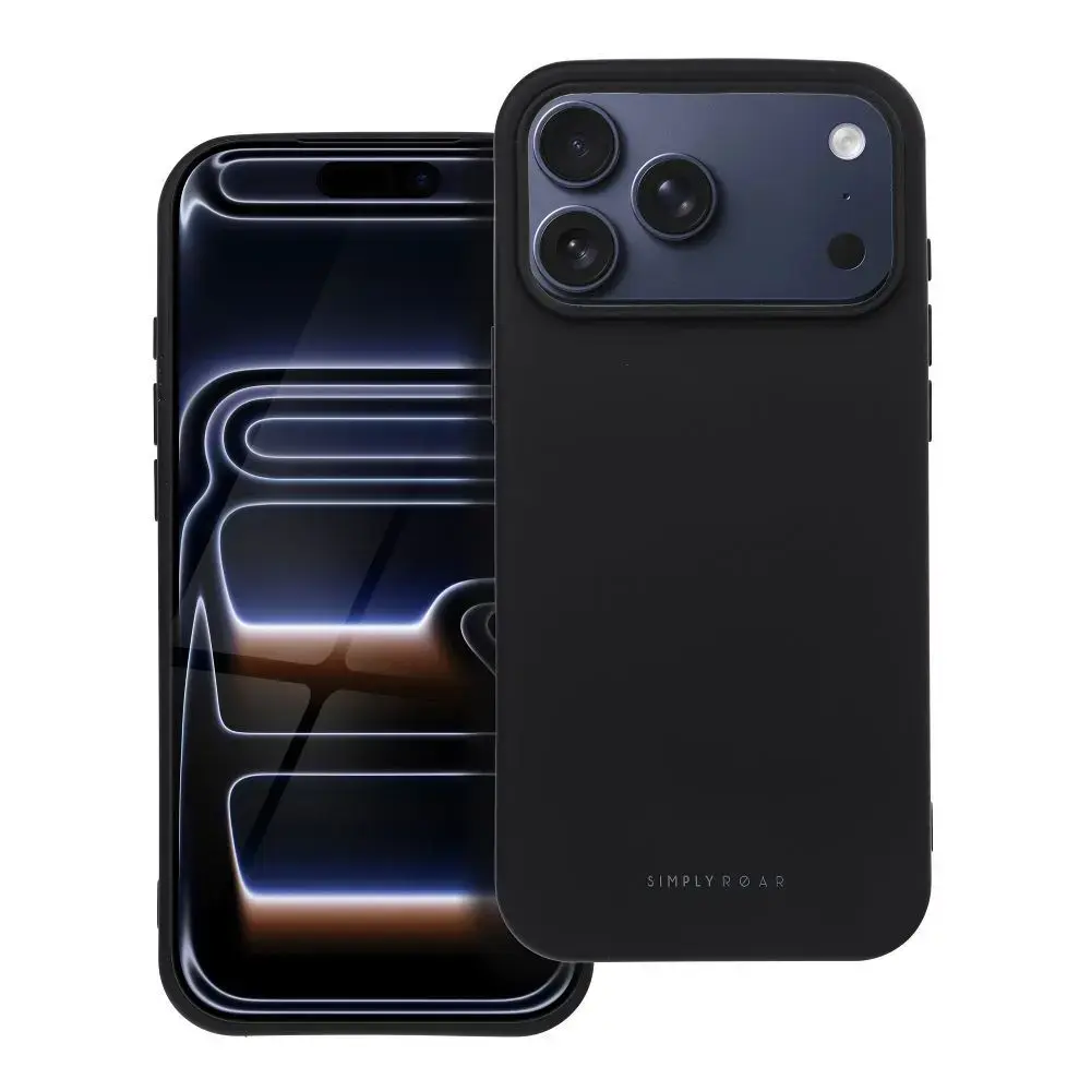 Roar Space maciņš telefonam iPhone 17 Pro Max melns