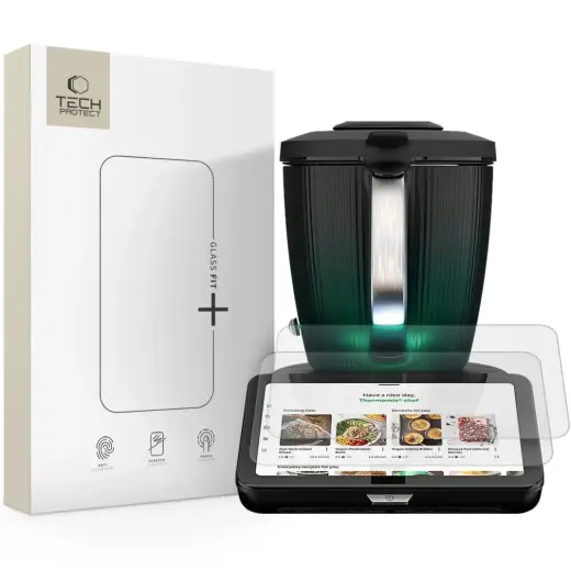 SZKŁO HARTOWANE TECH-PROTECT GLASS FIT+ 2-PACK THERMOMIX TM7 CLEAR