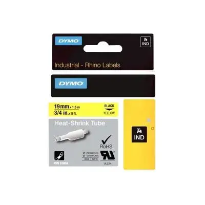 Dymo Heißschrumpfschlauch (18058) Black Yellow (S0718340)