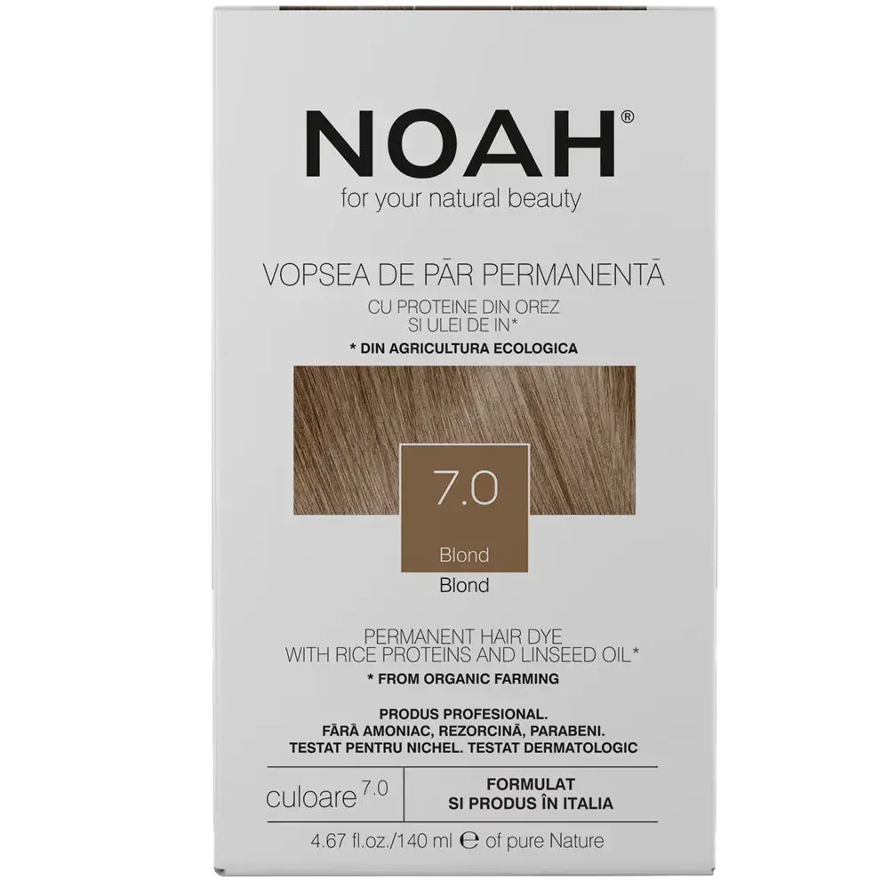 Noah, Permanent Hair Colour, Permanent Hair Dye, 7.0 Blond, 140 ml