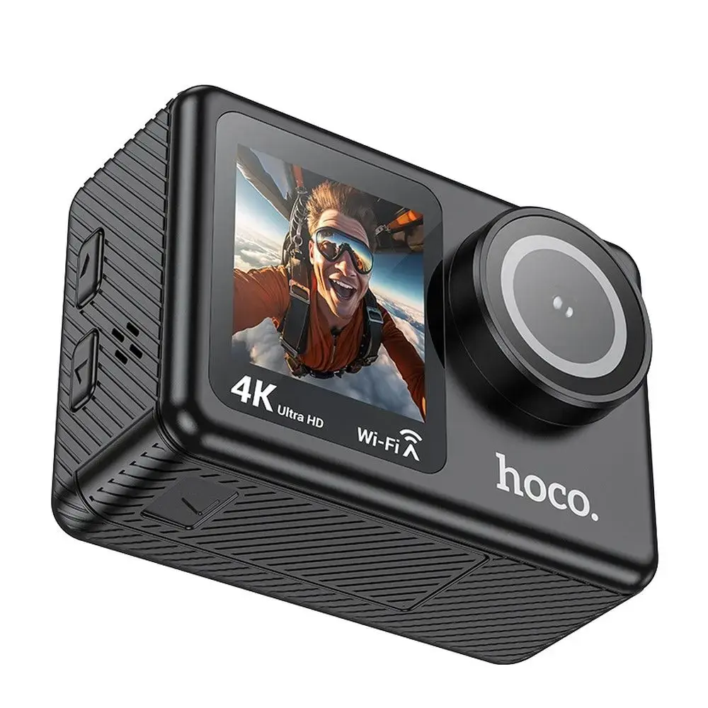Sports camera Hoco with two screens 1,3" + 2" 4K/30fps DV101 black