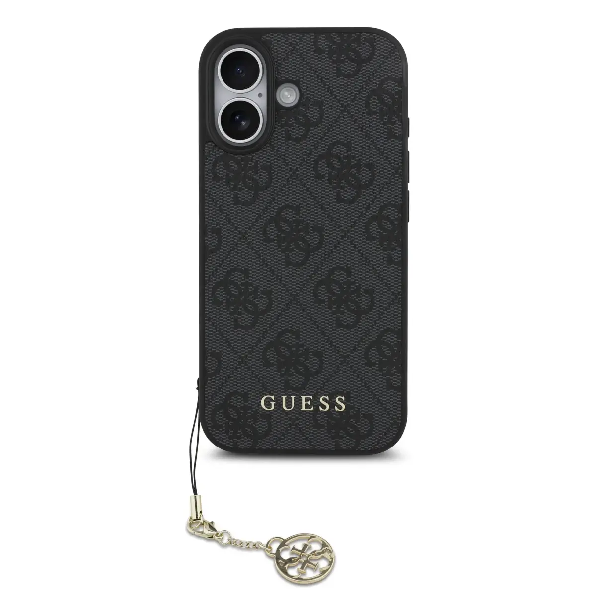 Guess 4G Charm Case for iPhone 17 Tone on Tone Grey