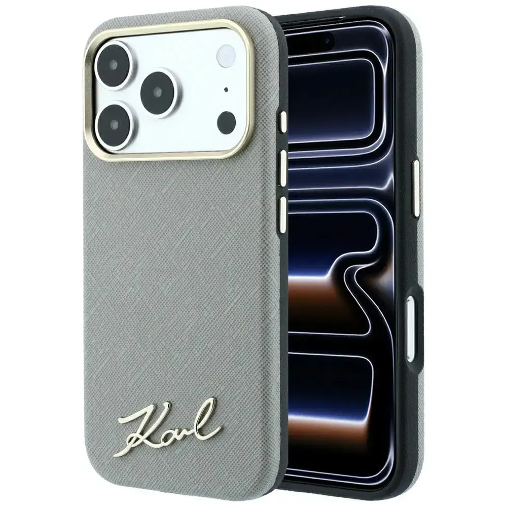 Karl Lagerfeld Case Saffiano Small Script