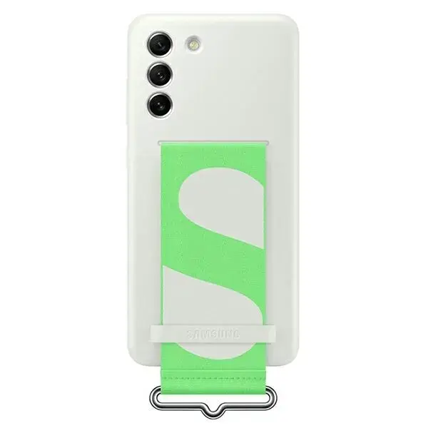 EF-GG990TWE Samsung Silicone Cover with Strap for Galaxy S21 FE White