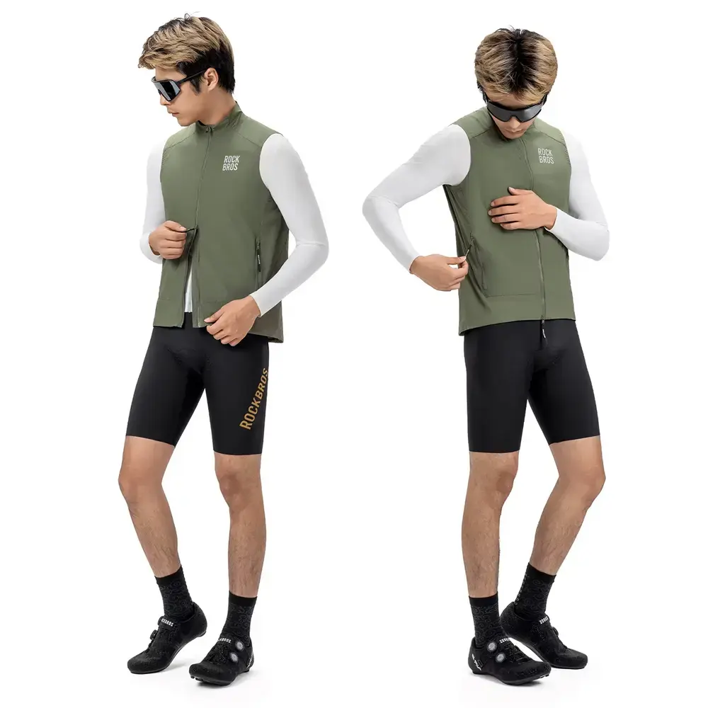 Rockbros YDMJ003 Windproof Vest Spring/Autumn Size L - Green