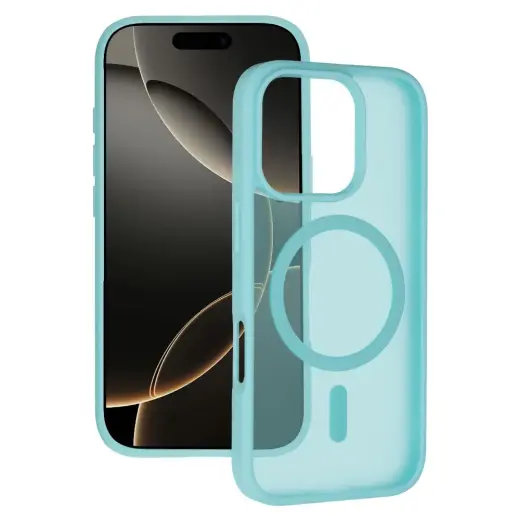 Tel Protect Aura Matte чехол с поддержкой MagSafe для телефона iPhone 16 Pro зелёный