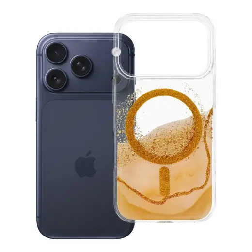 Golden telefono dėklas su MagSafe palaikymu iPhone 17 Pro | iPhone 18 Pro auksinis