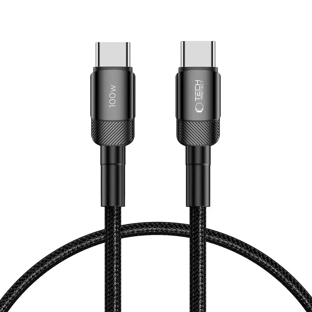 Tech-Protect UltraBoost Evo USB-C | USB-C PD cable 100W 5A 0.25m - black