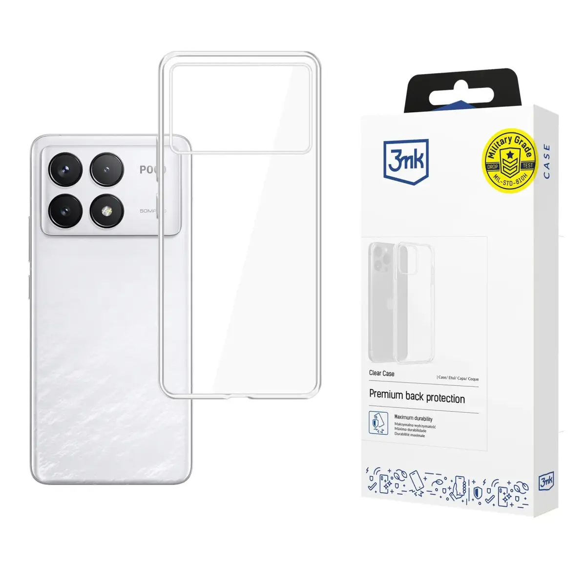 Poco F6 Pro - 3mk Clear Case