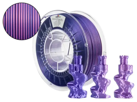 Filaments PLA Magic silk MAGENTA DREAM (Violet, Pink) 1kg Spectrum