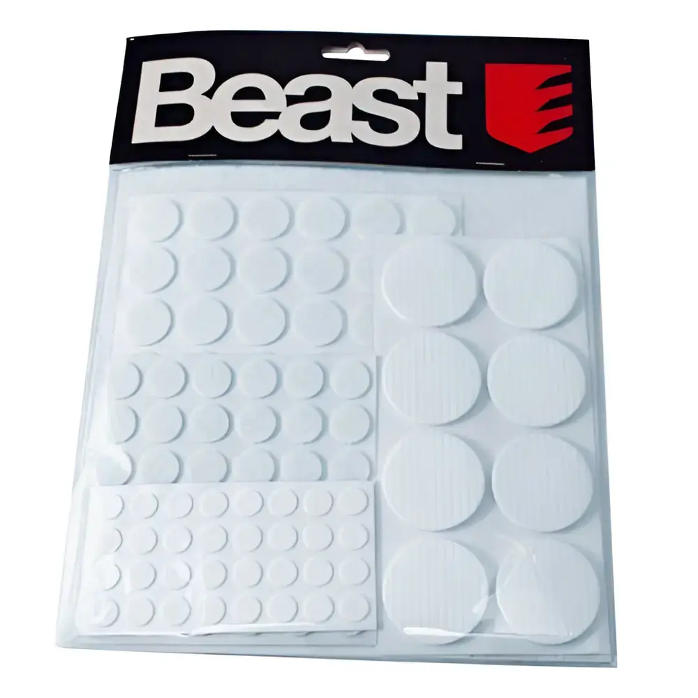 Furniture felt pad set white 125pcs.